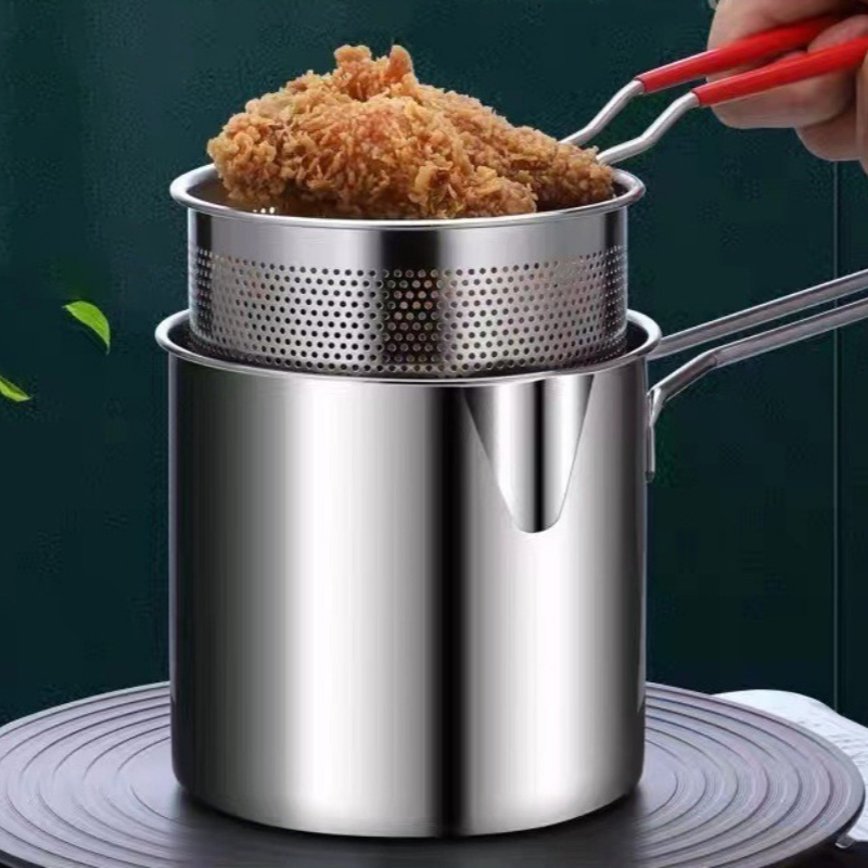 Kitchen Appliances For Cooking - مقلاة عميقة من الفولاذ المقاوم للصدأ