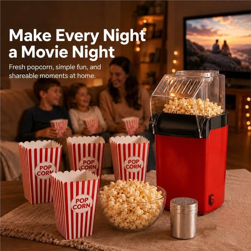 A74X-صانع الفشار بالهواء الساخ - مراجعة Air Popcorn Maker وسعره
