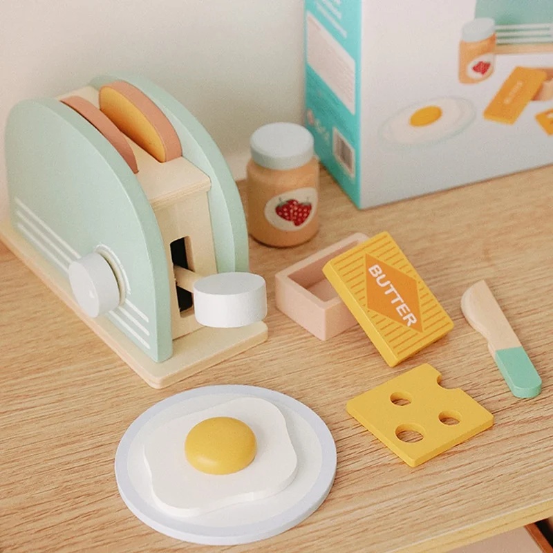 لعبة محمصة خبز خشبية للأطفال،  - مراجعة Kitchen Appliances Toys وسعره