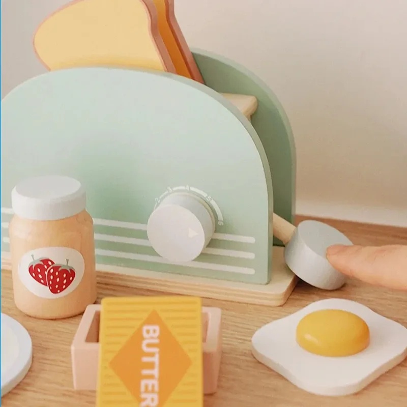 لعبة محمصة خبز خشبية للأطفال،  - مراجعة Kitchen Appliances Toys وسعره