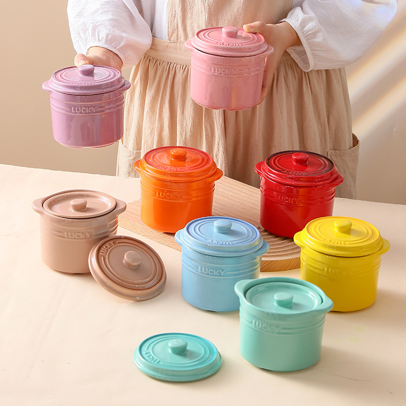 وعاء سيراميك بغطاء مزدوج، وعاء - مراجعة Kitchen Appliances For Cooking وسعره