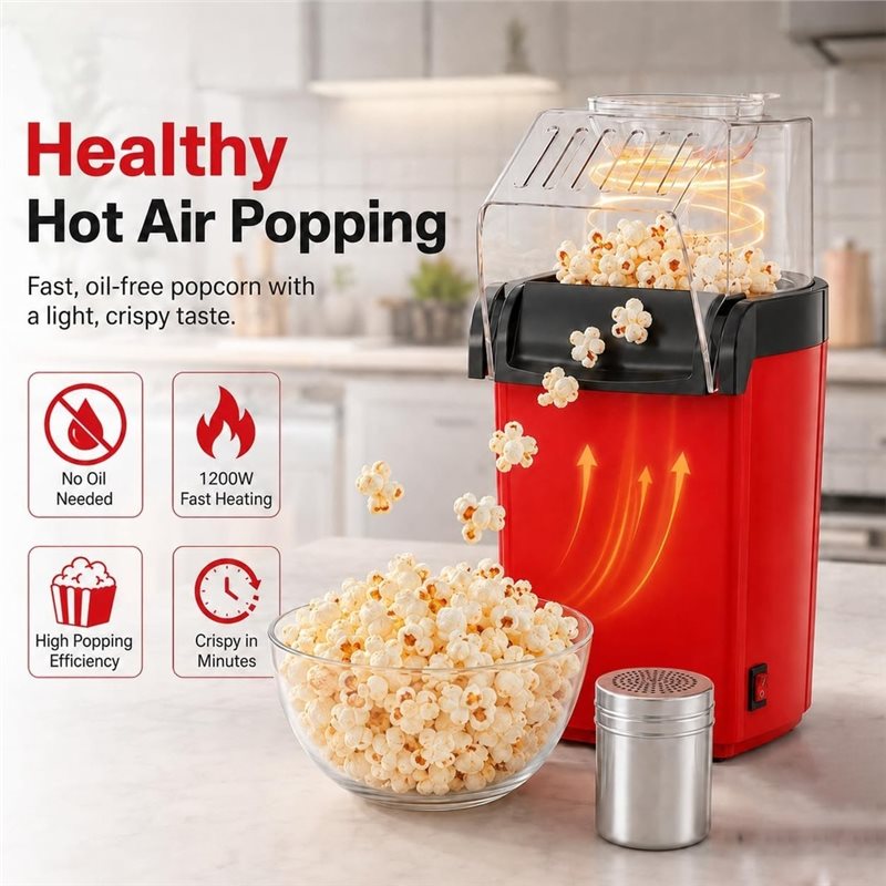 A83G-جهاز صنع الفشار بالهواء ا - مراجعة Air Popcorn Maker وسعره