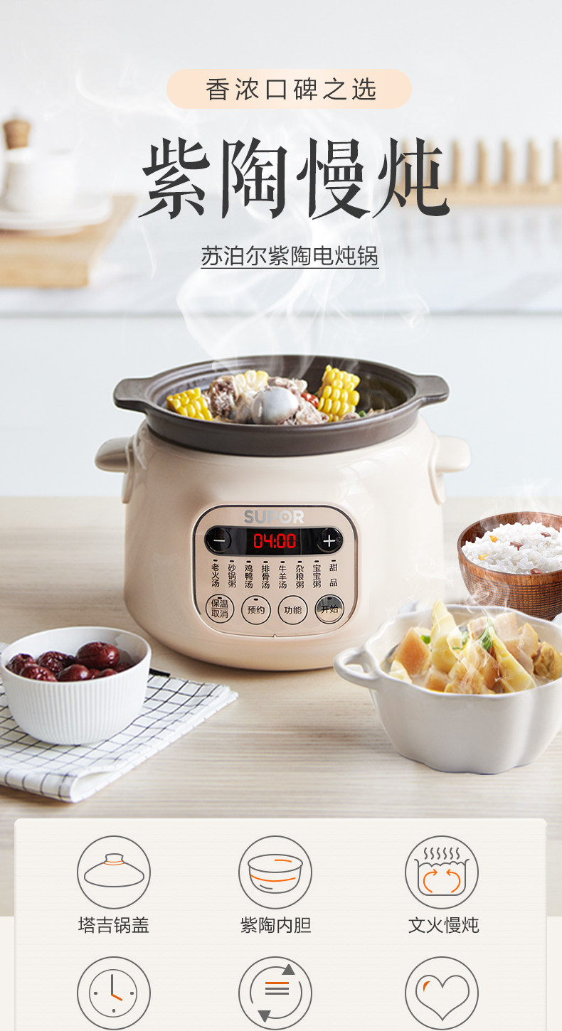 قدر طهي كهربائي أوتوماتيكي من  - مراجعة Slow Cooker Ceramic وسعره