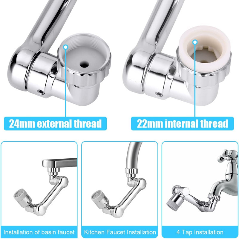 1080 °   دوران صنبور رأس رشاش  - مراجعة Kitchen Appliances Offers وسعره