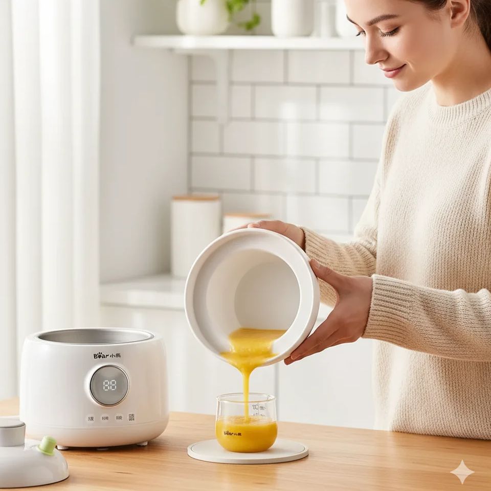 الدب الطفل طباخ الطعام الكهربا - مراجعة Slow Cooker Ceramic وسعره