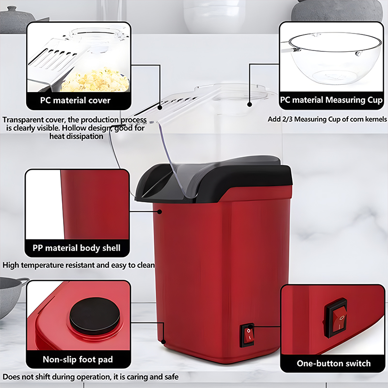 آلة صنع الفشار الأوتوماتيكية ا - مراجعة Air Popcorn Maker وسعره