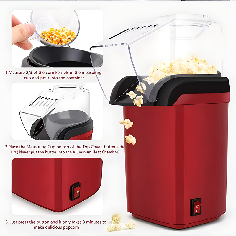 آلة صنع الفشار الأوتوماتيكية ا - مراجعة Air Popcorn Maker وسعره